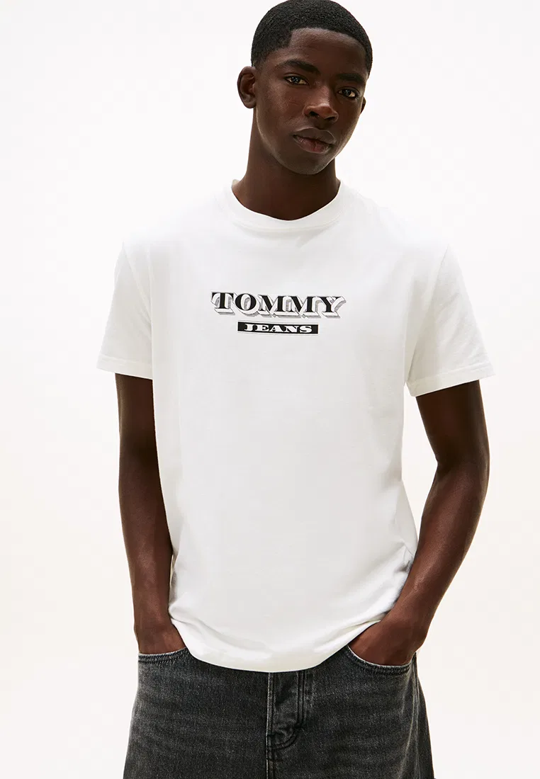 Футболка с принтом, Tommy Jeans Tommy Hilfiger, экрю
