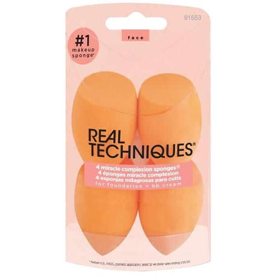 

Спонжи Miracle Complexion, Набор спонжей для макияжа, 4 шт. Real Techniques