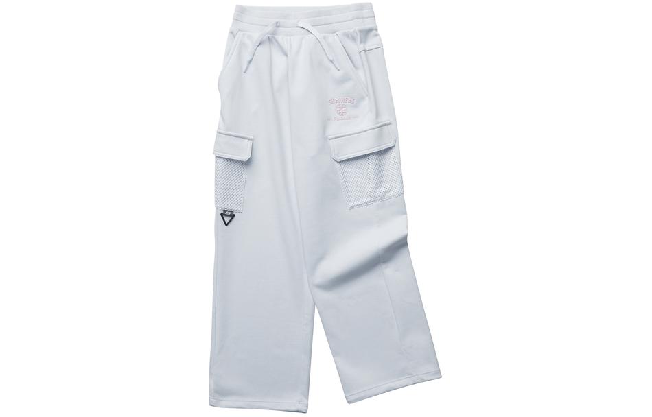 

Легкие бело-серые детские брюки Skechers