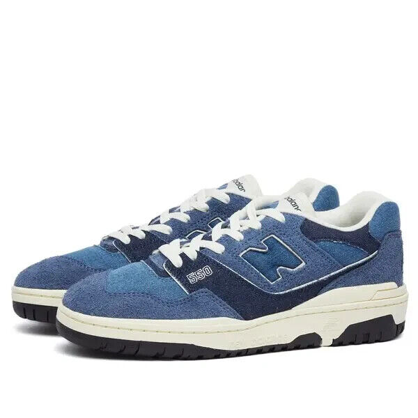 New Balance 550 BBW550GH Кроссовки женские Джинсовый набор Navy Повседневная обувь TF5960 (Синий, 7.5)