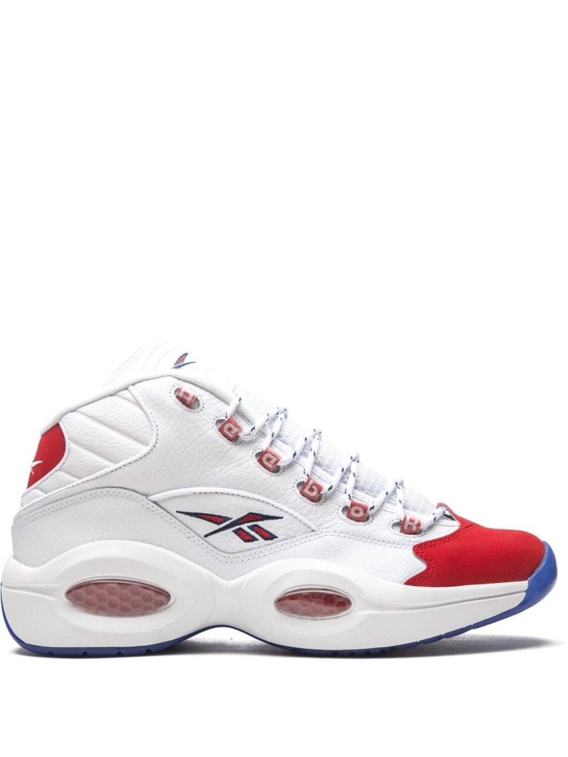

Кроссовки Question Mid Reebok, белый дубль