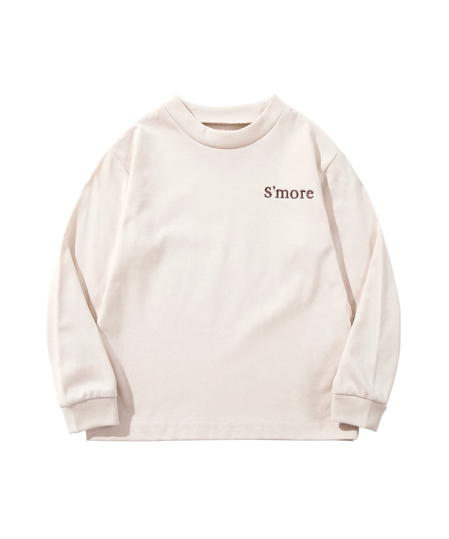 Детская футболка с длинными рукавами S'more/Just Go Out S'More, beige — фото 2