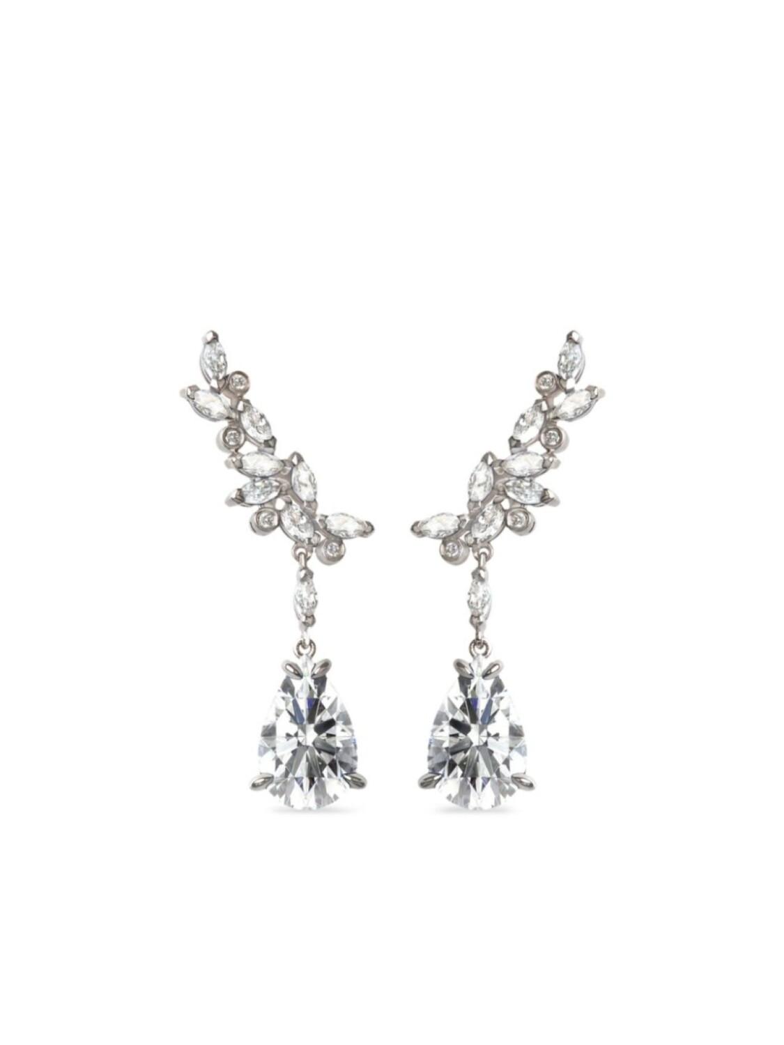 

Lark & Berry серьги Veto из белого золота с бриллиантами, серебряный