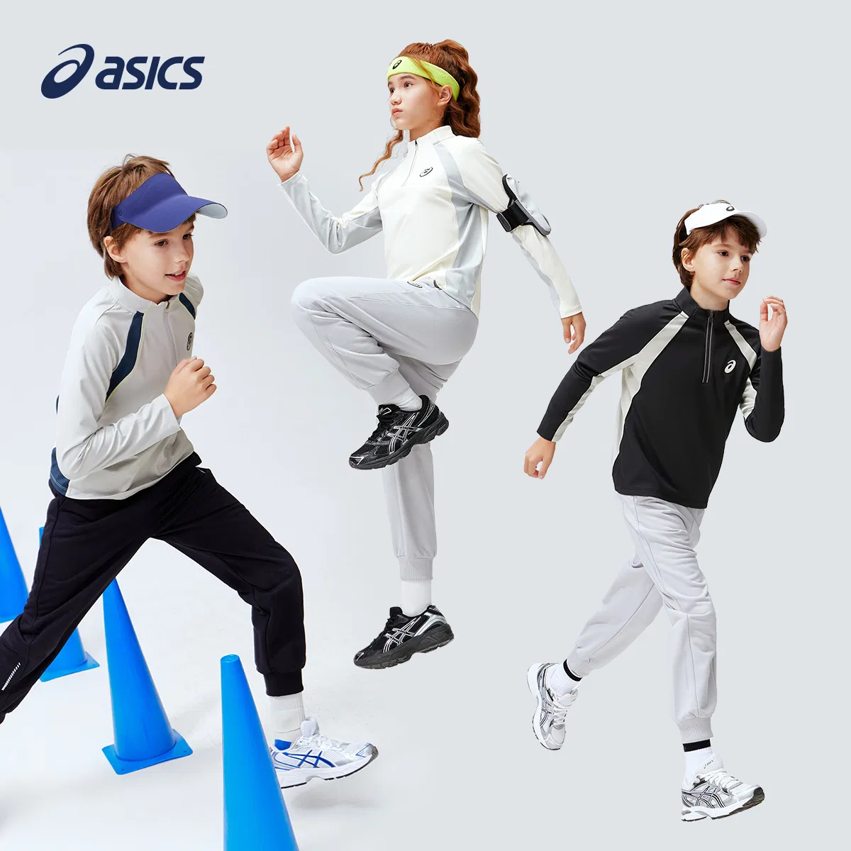 Футболка для младших классов Half Turtleneck Moderate ASICS, 0001 Raw White — фото 4