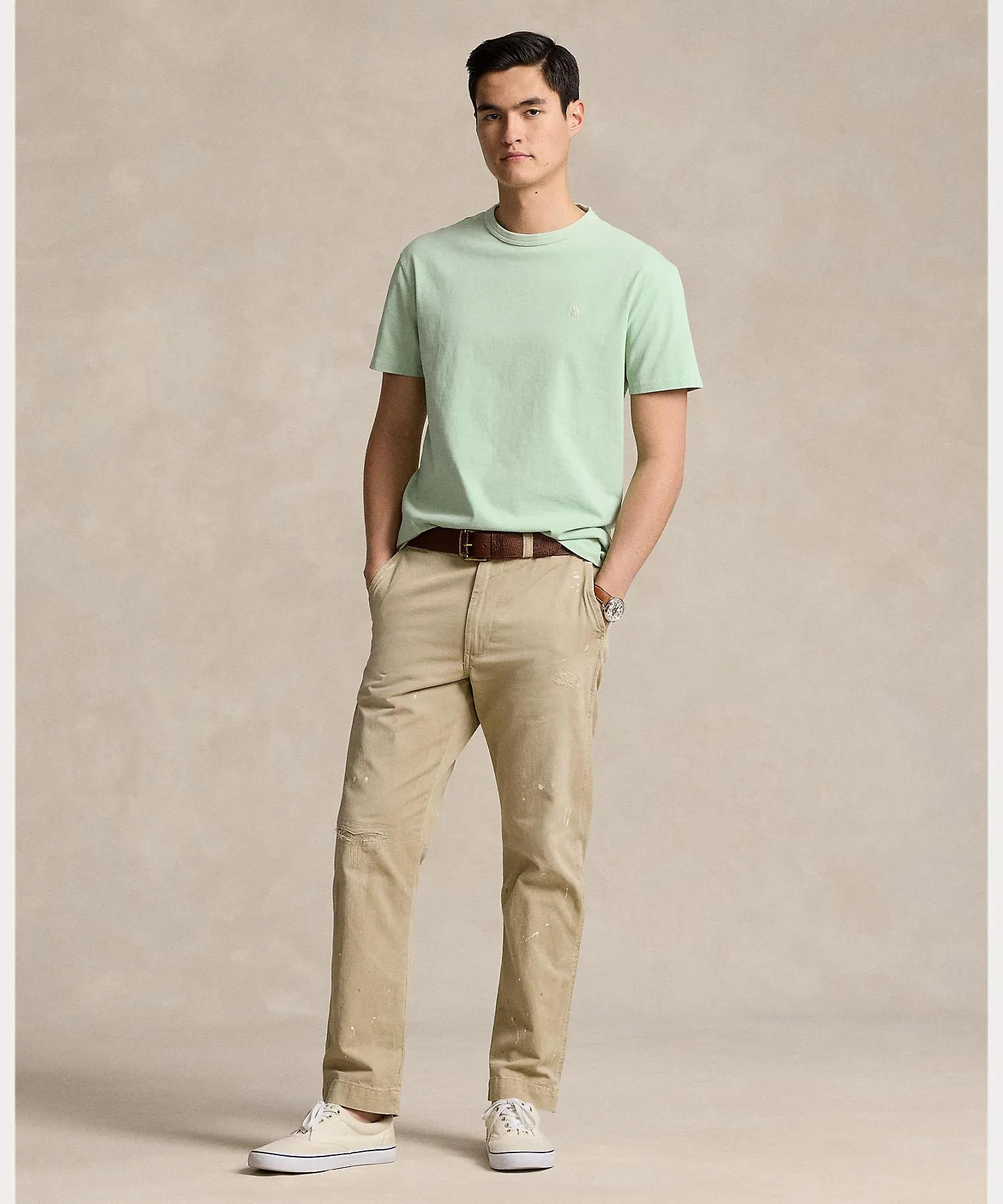 Мужская и женская футболка POLO RALPH LAUREN с круглым вырезом — фото 3