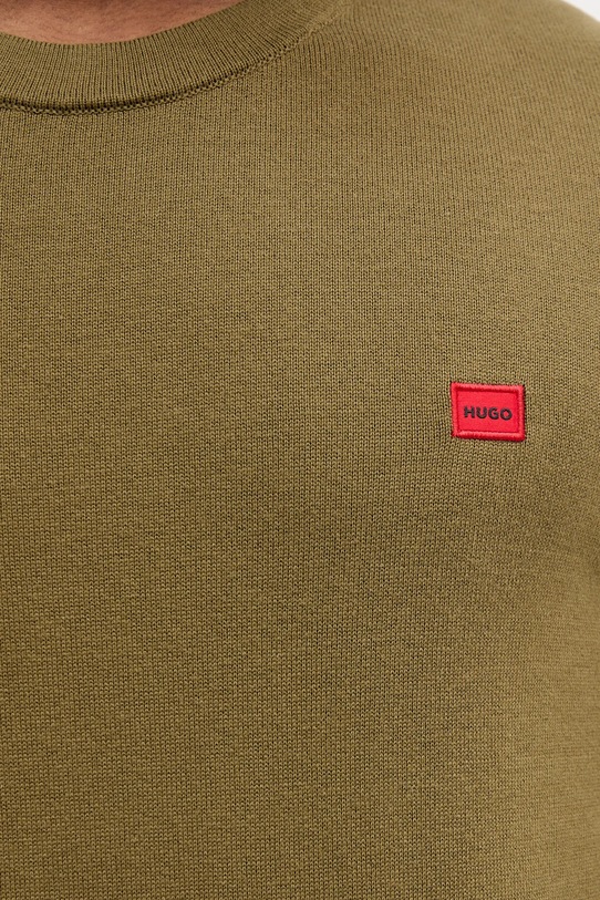 

Хлопковый свитер Hugo, зеленый