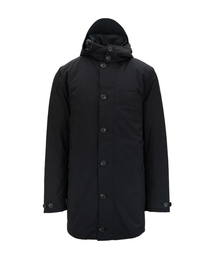 

Мужское пальто на молнии и пуговицах Save The Duck, черный