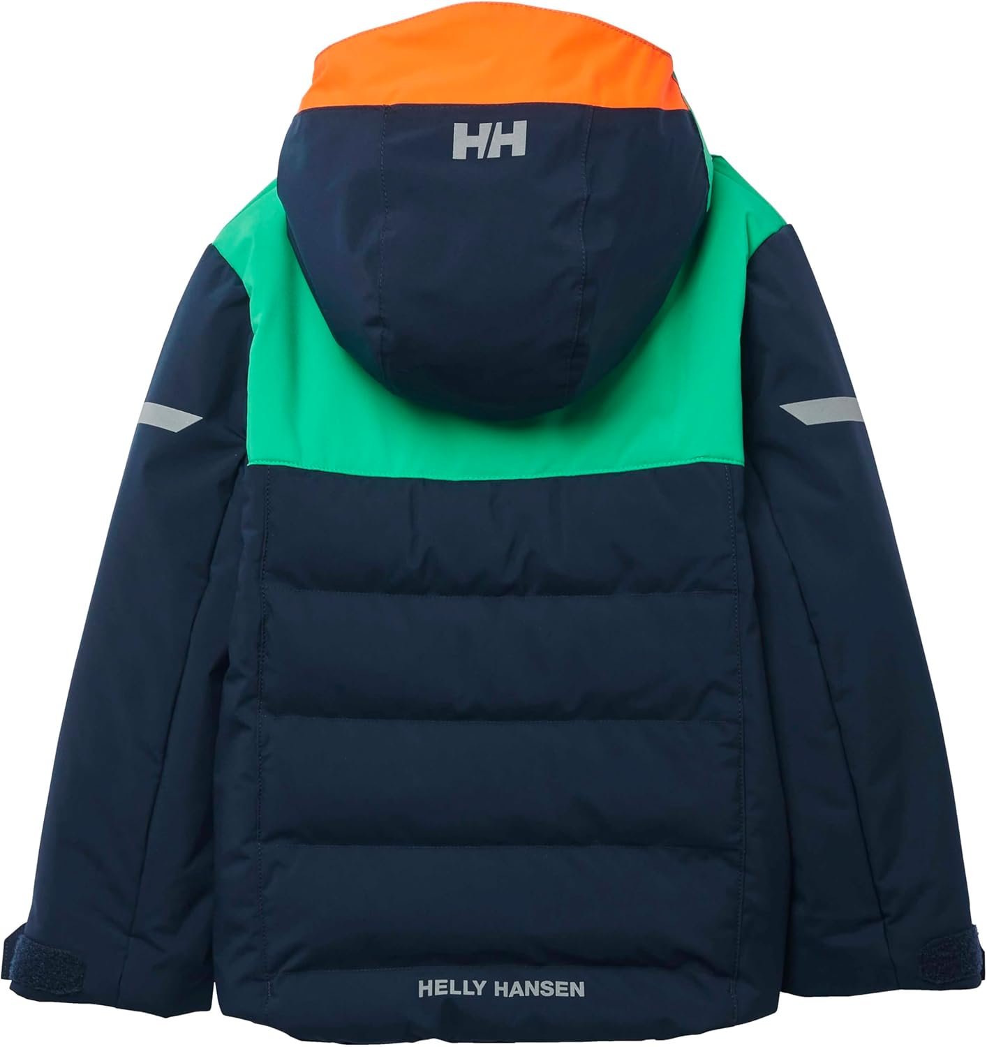 Helly-Hansen Kids Vertical Insulated Jacket - детская зимняя куртка унисекс, водонепроницаемая, ветрозащитная, дышащая, теплая верхняя одежда Helly Hansen, 598 Navy — фото 2