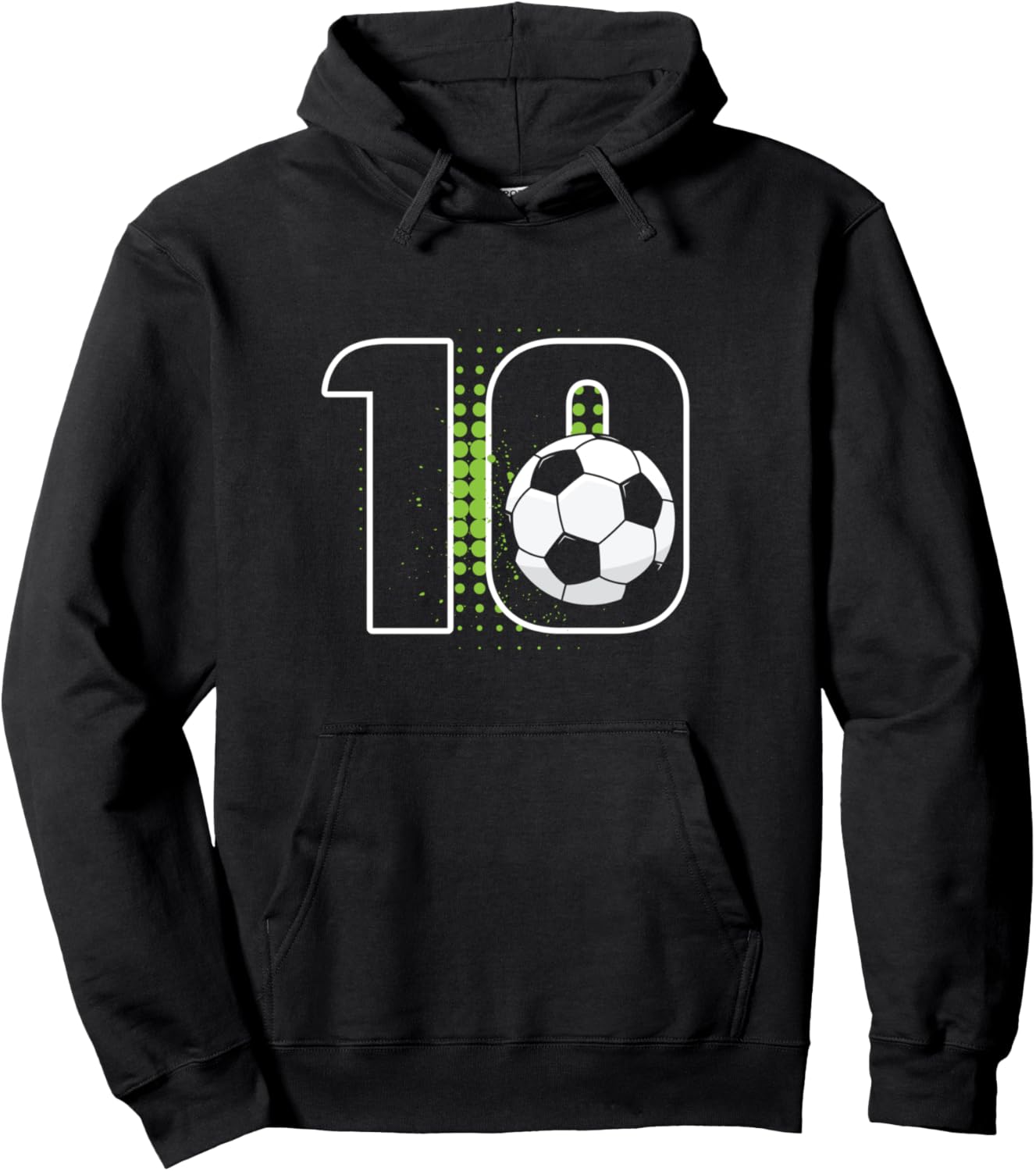 

Толстовка с надписью «10-летний мальчик-футболист» 10 Year Old Birthday Apparel Soccer Boy B-Day, черный