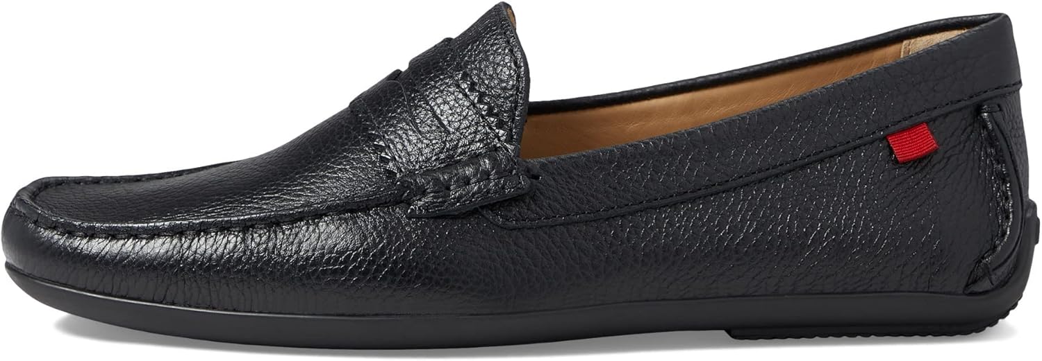 MARC JOSEPH NEW YORK Мужские кожаные лоферы для вождения Union Street 2.0 Penny, сделанные в Бразилии, черный — фото 4