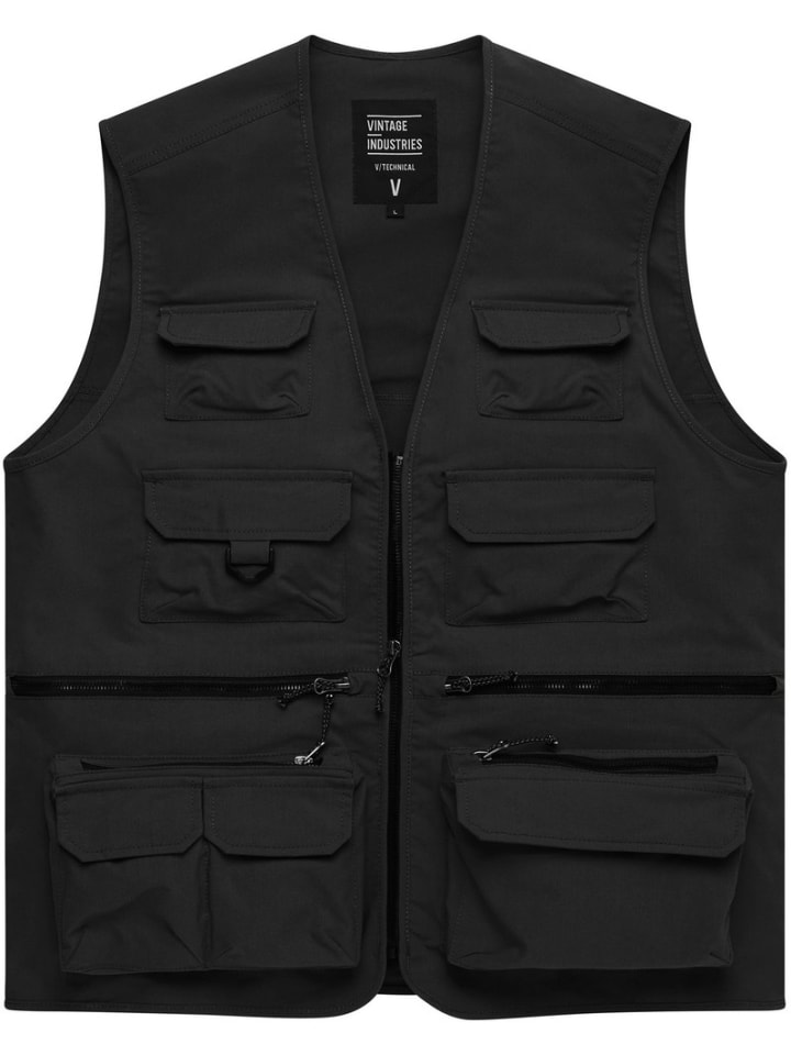 

Утепленный жилет Vintage Industries, черный