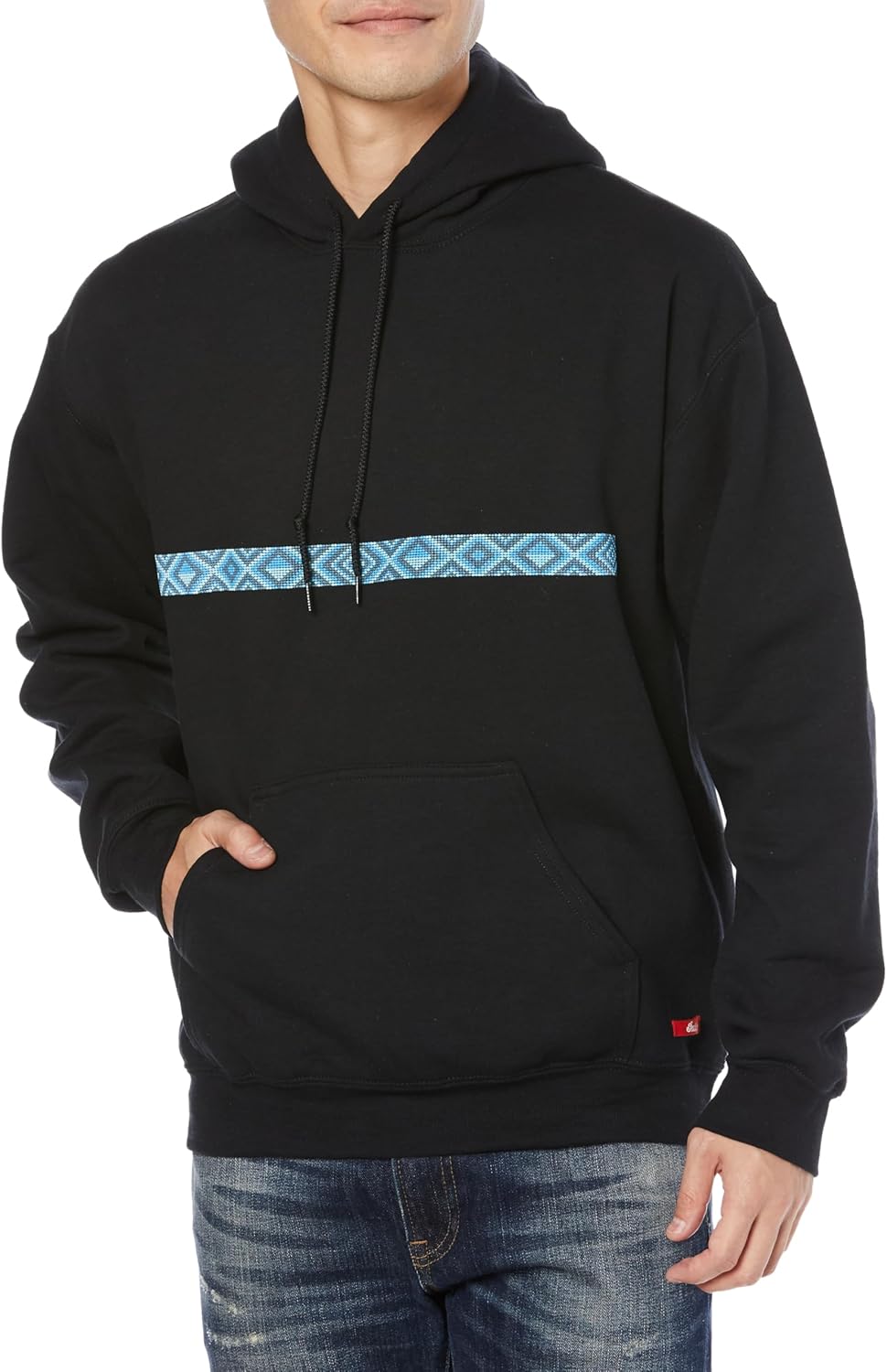 

Худи с капюшоном и толстовкой с изображением индейских бусин навахо Indian, черный