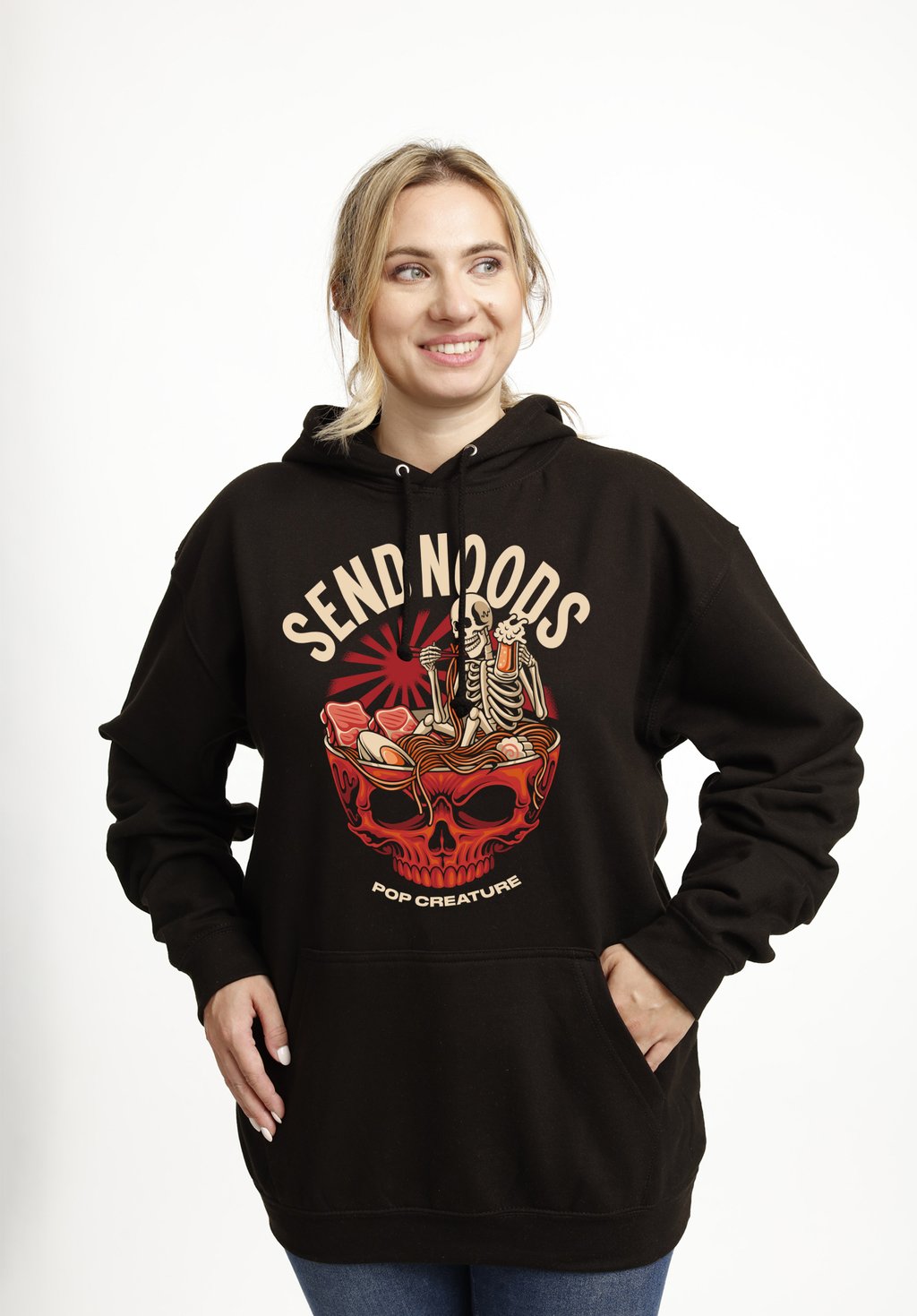 

Толстовка POP CREATURE SEND NOODS Henry Tiger, черный