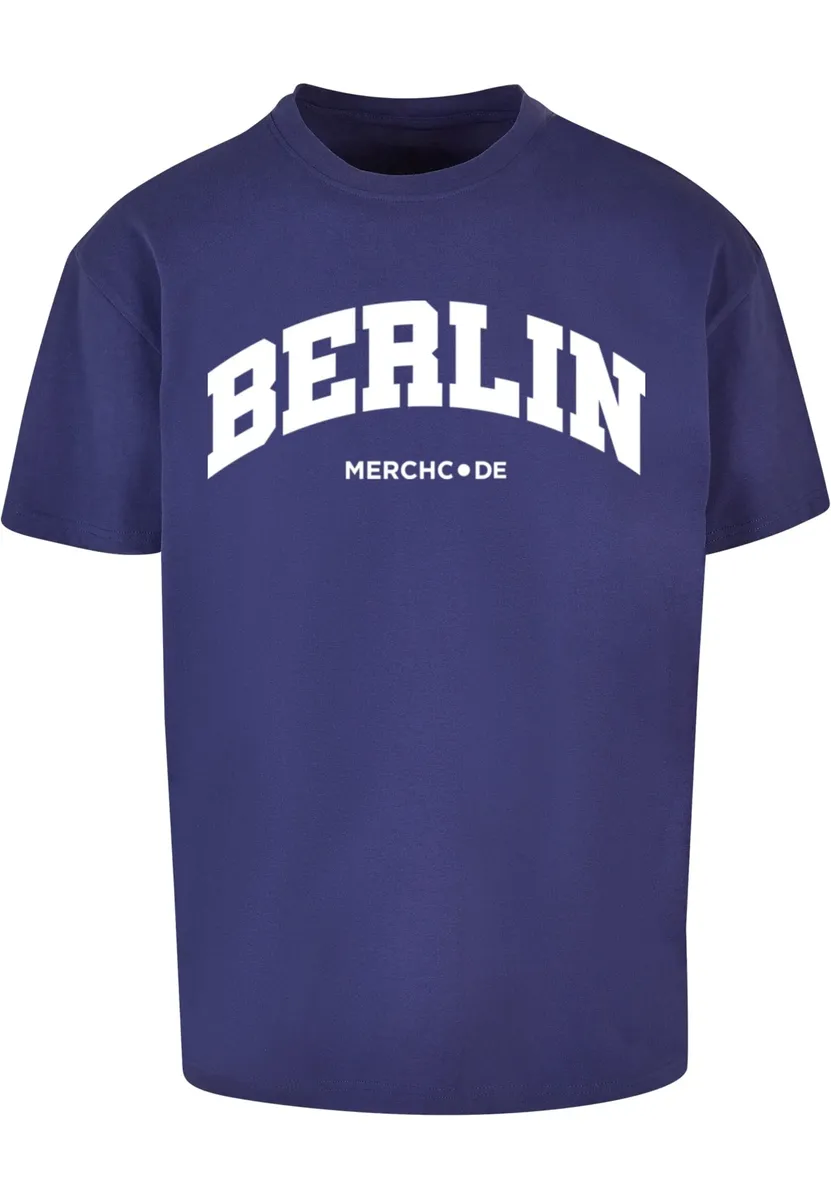 

Футболка Merchcode " Merchcode Men's Berlin Wording - Heavy Oversize Tee", синий