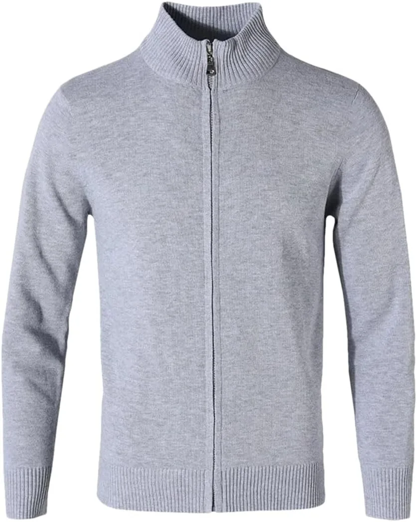 

Мужской кардиган на молнии, классический свитер для осени и зимы
