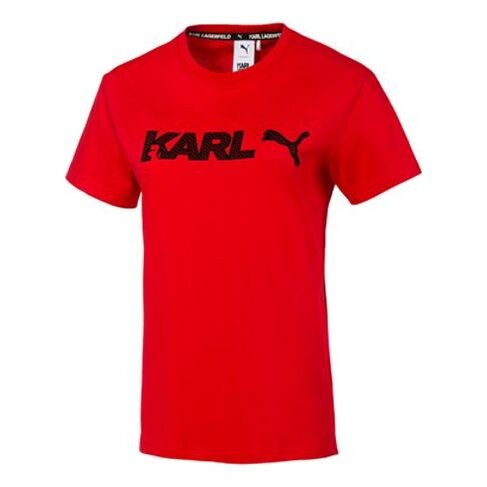 

Футболка x karl lagerfeld fendi crossover short sleeve red Puma, красный