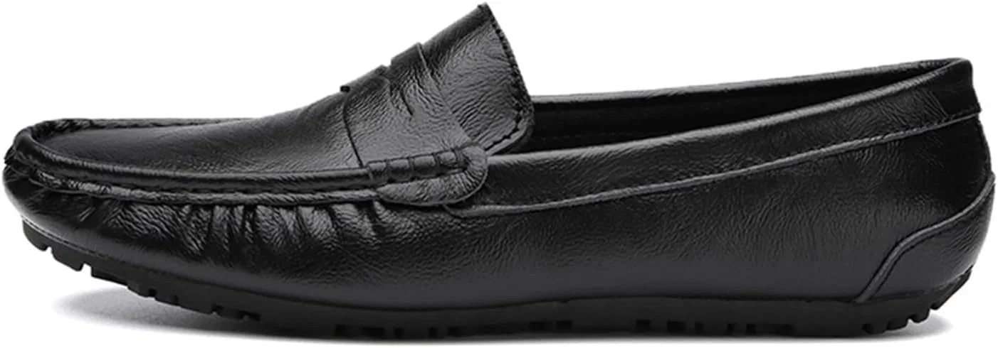 Лоферы мужские Classic Leather Slip-On, Black DHFIRUFSHLO — фото 3