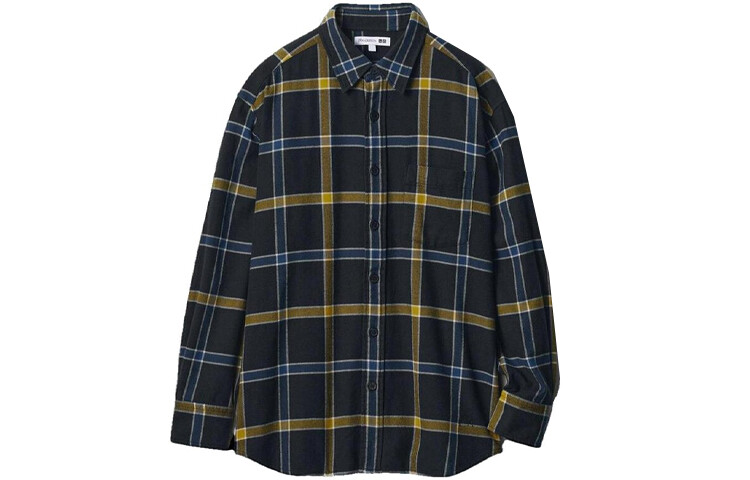 

Мужская рубашка UNIQLO, цвет Black