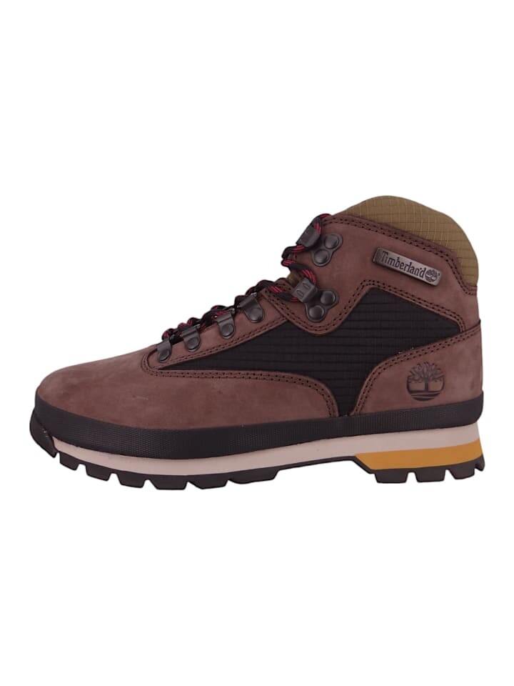 Мужские ботинки Timberland Stiefel кожаные комбинированные, красно-коричневый — фото 3