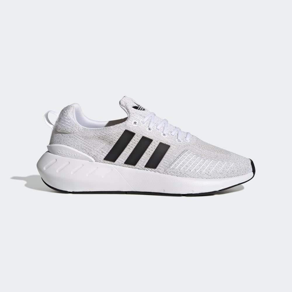 Мужские кроссовки adidas Swift Run 22, белый/черный/серый — фото 4