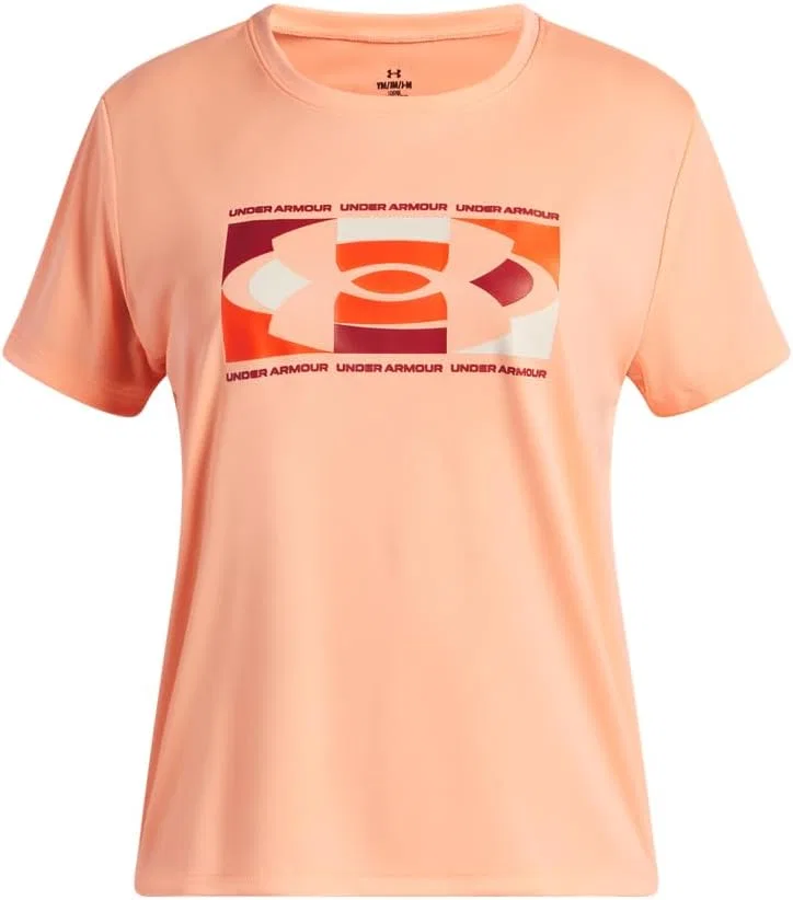 Футболка детская Under Armour Tech Big Logo, Flare Orange / Earthen Orange