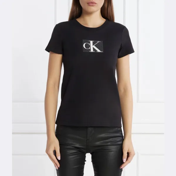 

Облегающая футболка Calvin Klein, черный