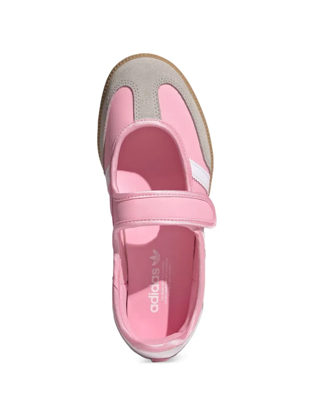 Кожаные кроссовки Samba Jane Adidas, розовый — фото 2