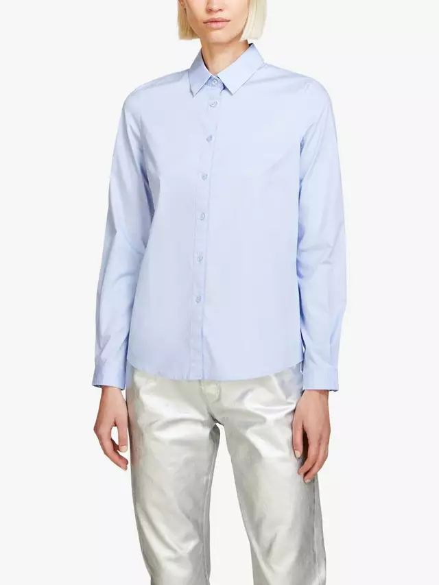 

Рубашка SISLEY Slim Fit Cotton Blend, синий