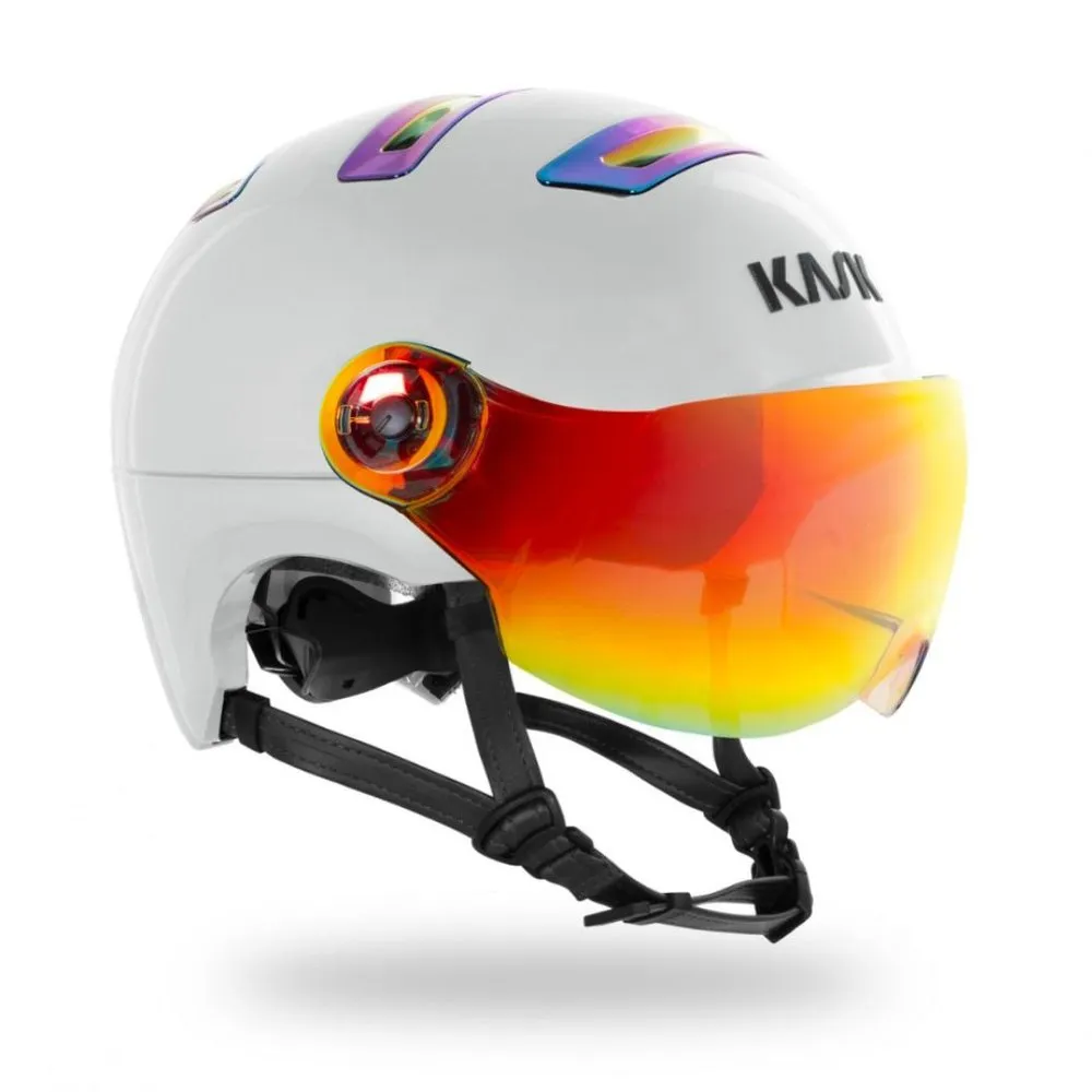 

Шлем Kask R Rainbow Chrome WG11 urban, белый
