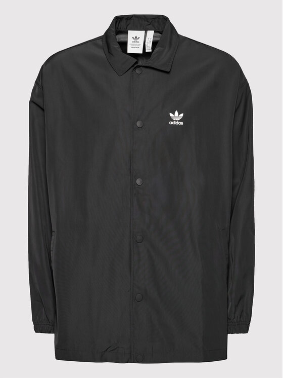 Демисезонная куртка loose fit adicolor Classics Trefoil H09129 Adidas, черный — фото 4