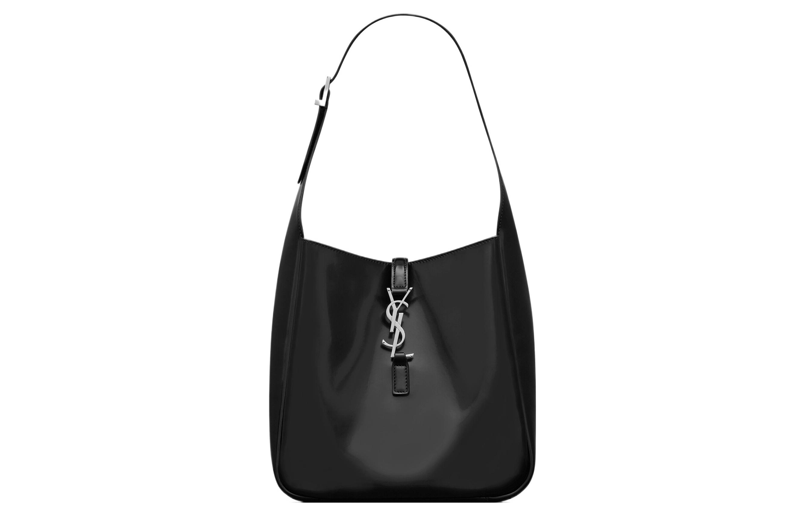 

SAINT LAURENT Женская сумка-тоут из ткани HOBO, черная