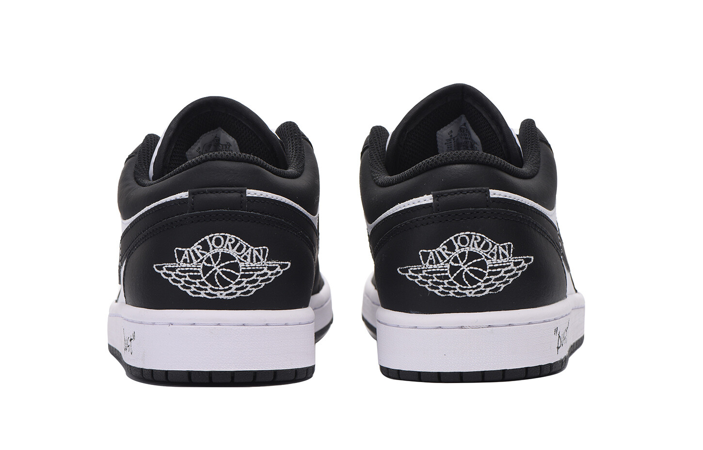 Кроссовки Air JORDAN 1 Vintage Basketball Shoes Men Low-Top Black White — фото 4