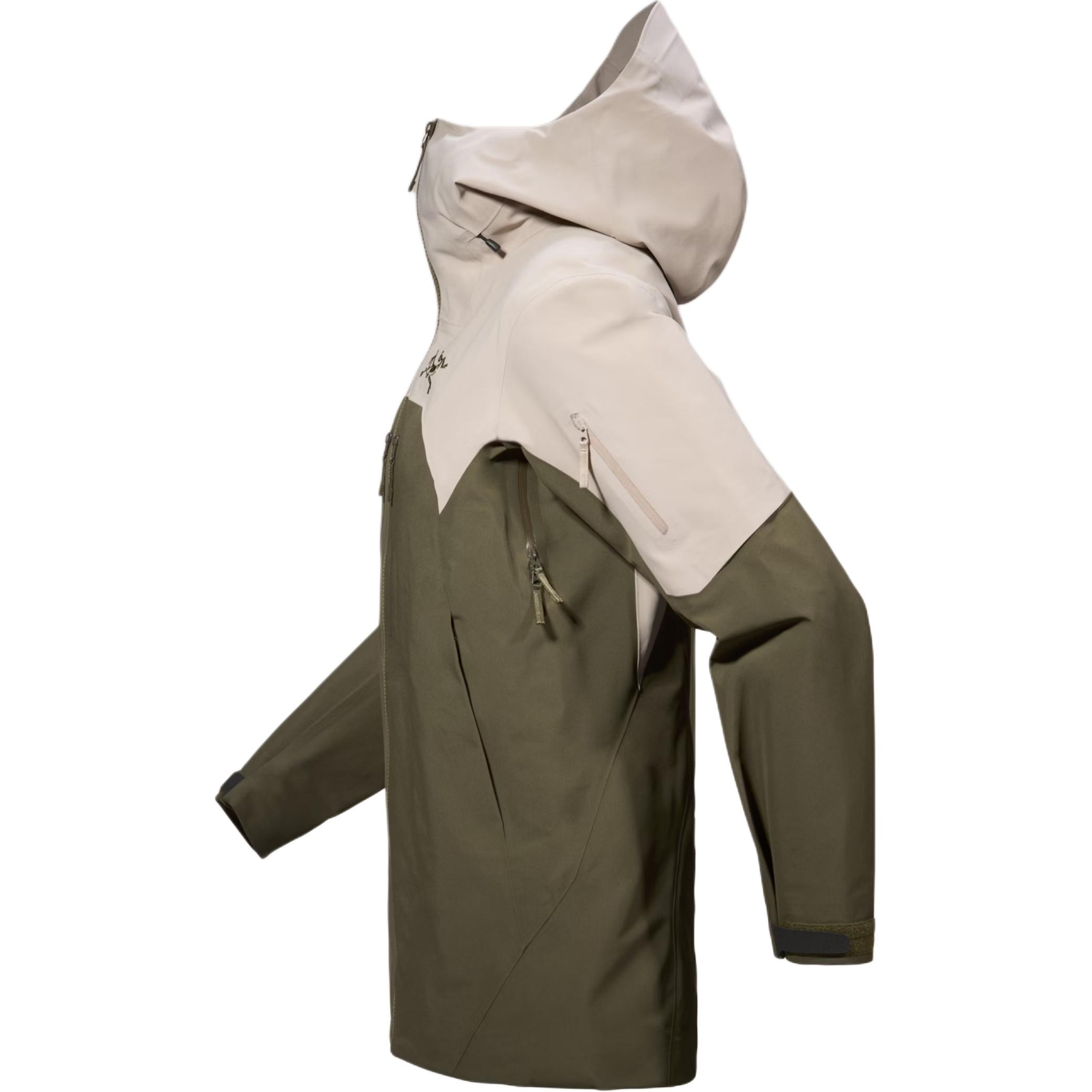 Arcteryx Женская ветровка зеленая/абрикосовая, Elegant Brown/Vintage Green/Rune/Tatsu — фото 4