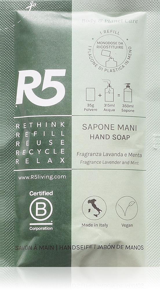 

Сменный наполнитель для мыла для рук R5, 35 гр