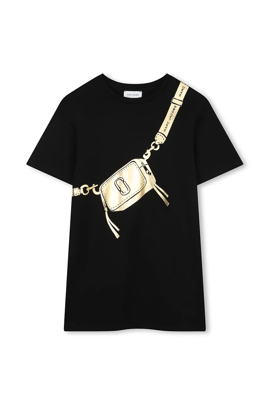 

Хлопковое платье дети Marc Jacobs, черный