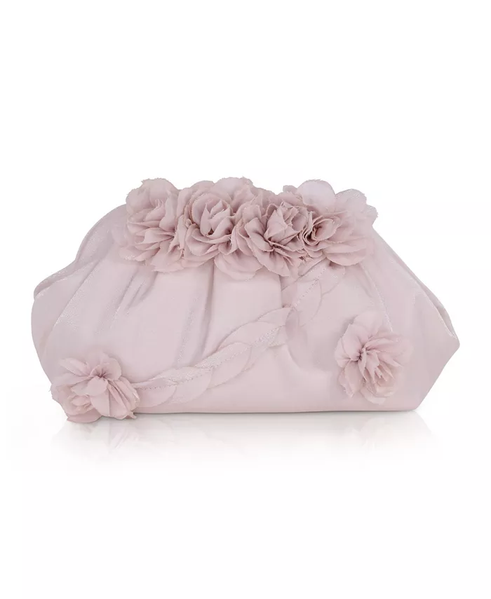

Женский клатч Lottie с цветочным аппликационным декором Jewel Badgley Mischka, коричневый/бежевый