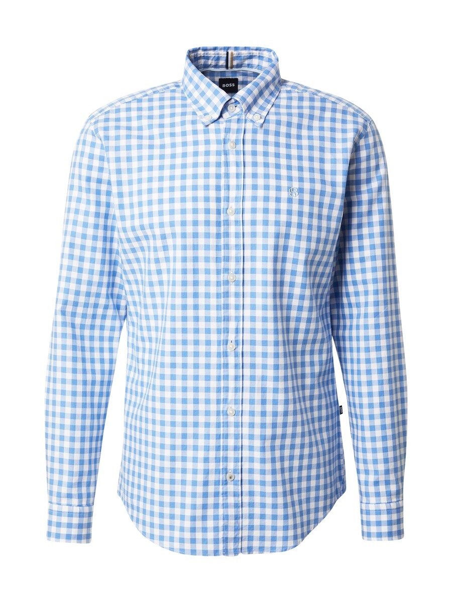 

Рубашка на пуговицах классического кроя BOSS ROAN, цвет Pastel blue/Light blue