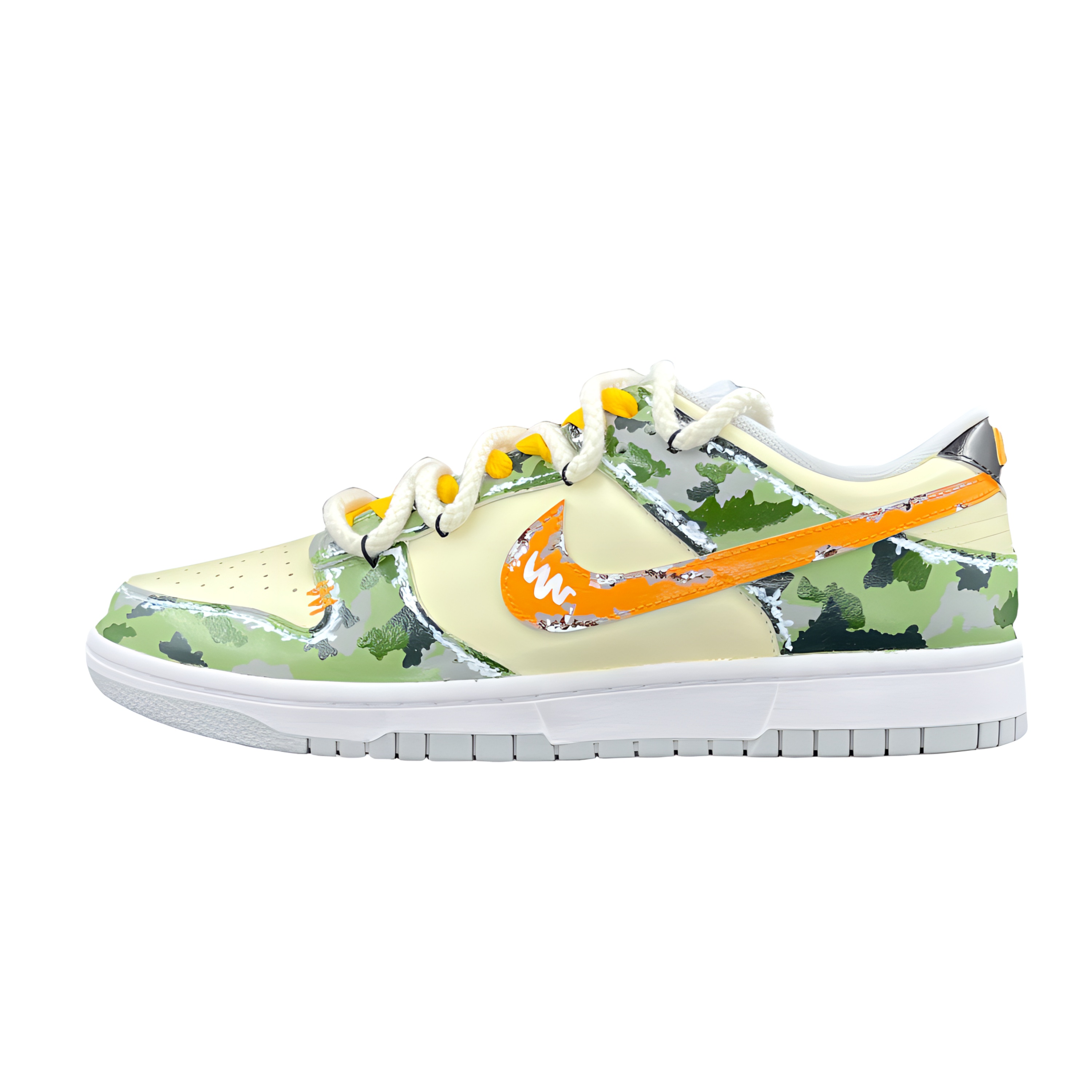 

Nike Кроссовки для скейтбординга Dunk Anti Slip, износостойкие, мужские, зеленые, оранжевые