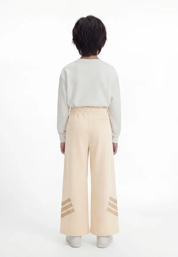 Спортивные штаны Adidas Performance Future Icons Stripes Wide Leg, кристально-льняной/след хаки — фото 2