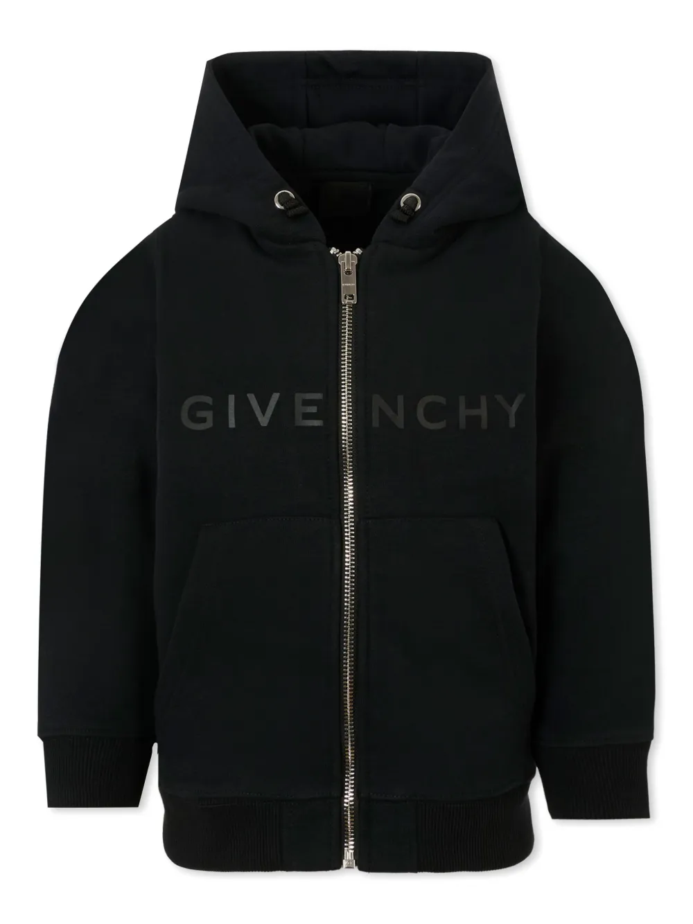 

Худи на молнии с логотипом Givenchy Kids, черный
