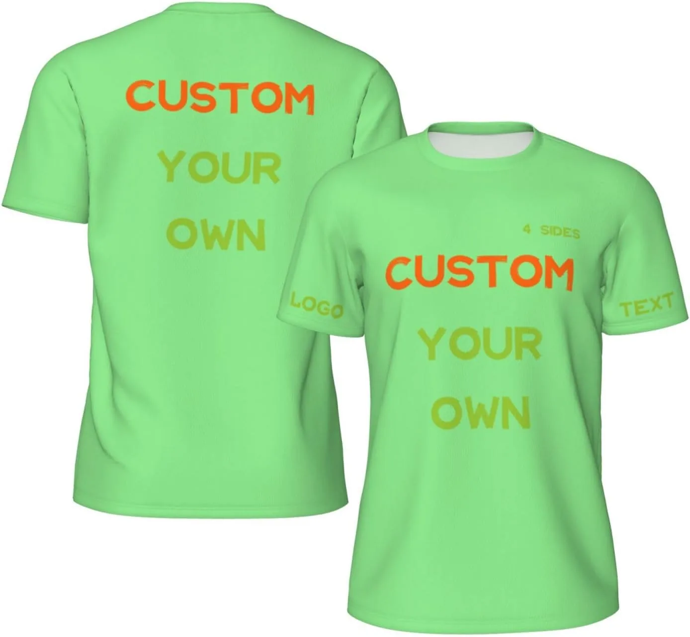 

Футболка Custom с принтом на 4 сторонах для мужчин