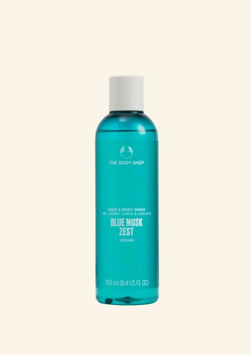 Веганский гель для волос и тела Blue Musk Zest 250 мл от The Body Shop The Body Shop
