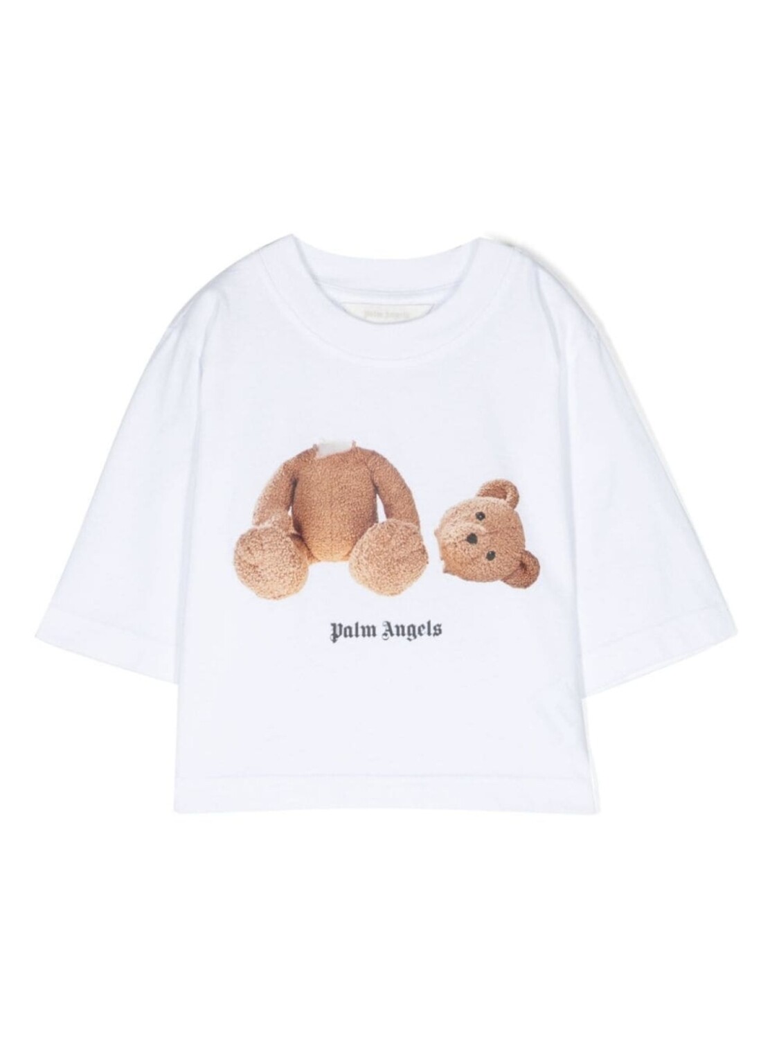 

Palm Angels Kids футболка из органического хлопка с принтом, белый