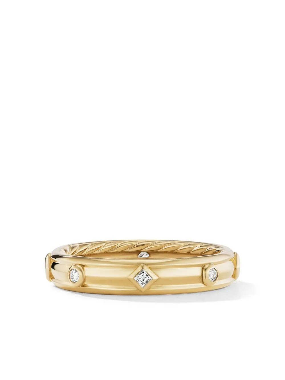 

Кольцо Modern Renaissance из желтого золота с бриллиантами (4 мм) David Yurman, золотой