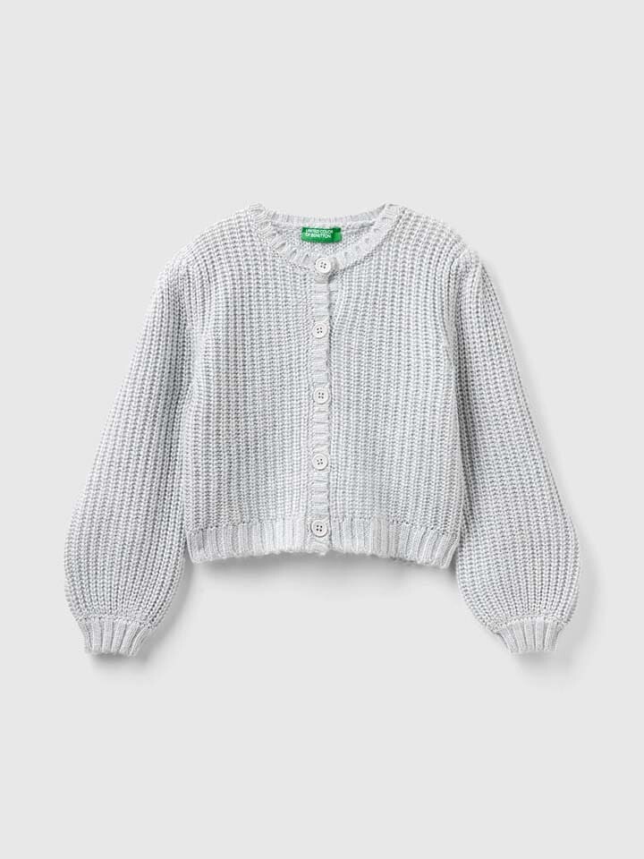 

Кардиган Benetton Cardigan, светло-серый