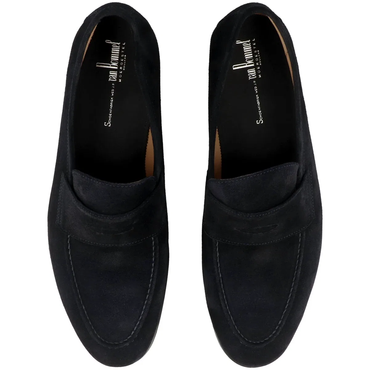 Слипперы из велюра Floris van Bommel, темно-синий — фото 2