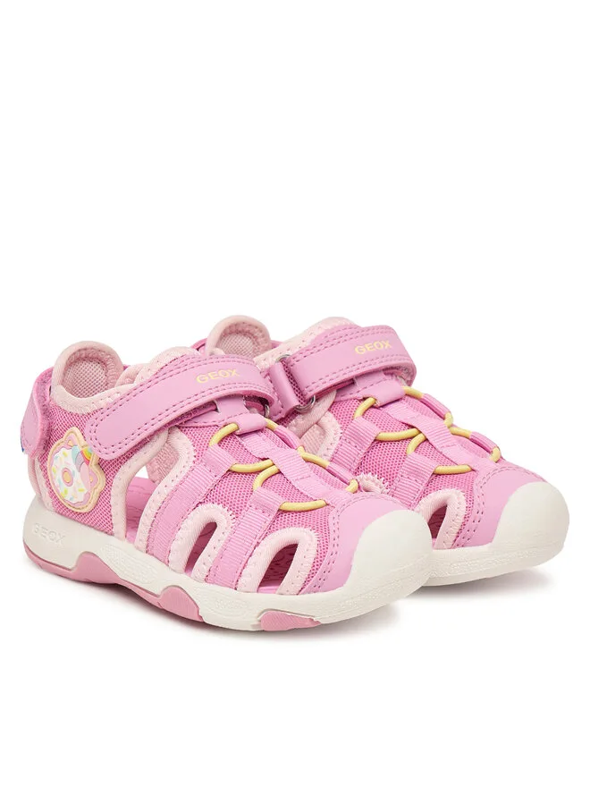 Geox Сандалии B Sandal Multy Girl B650DA 01450 C8F2M S розовые — фото 2