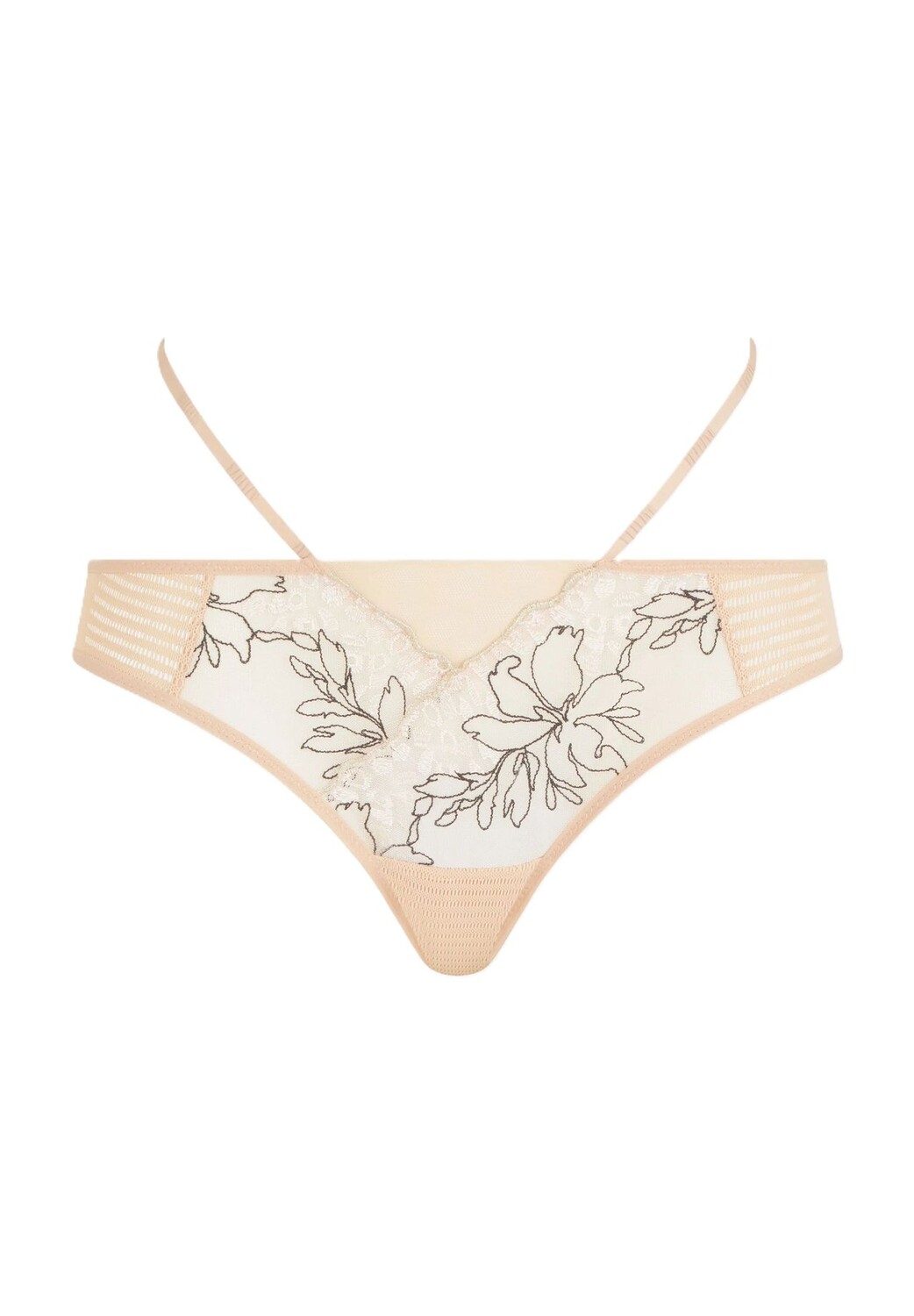

Трусики Spice с вышивкой женские CHANTELLE, цвет 0jk Clay Nude/ Bla