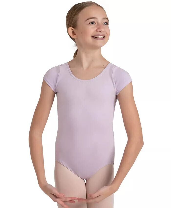 

Купальник с коротким рукавом для девочек Capezio, фиолетовый