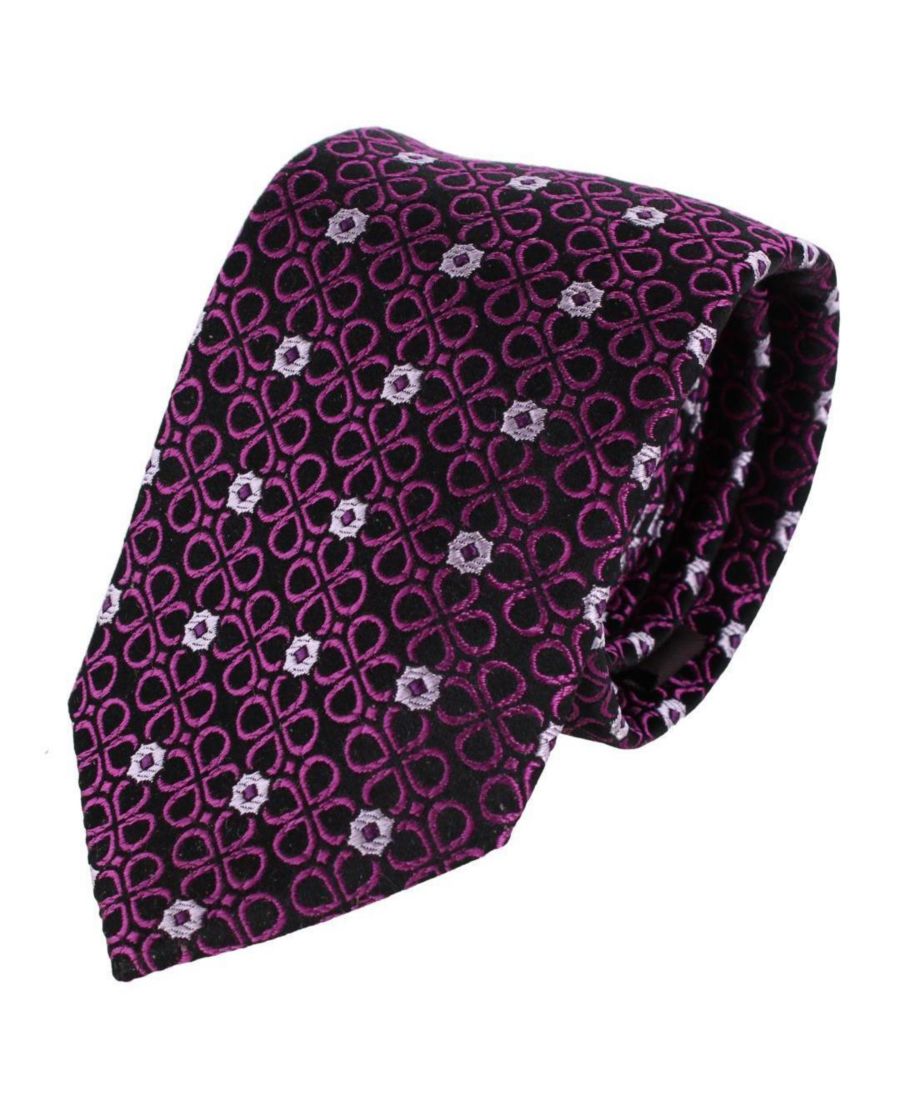 

Мужской шелковый галстук с цветочным узором и рисунком базилика TRAFALGAR, Purple